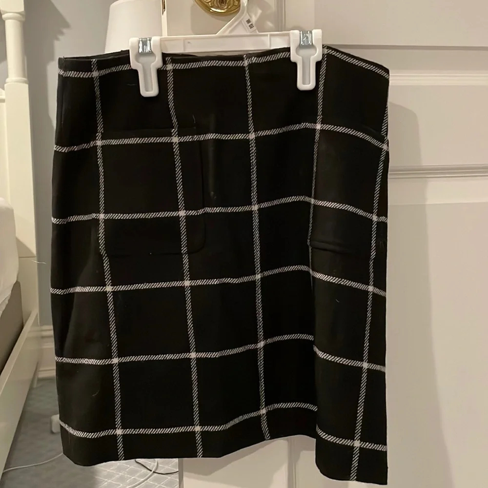 Madewell Museum Patch-Pocket Mini Skirt in Windowpane Size 4 (NWT) - Picture 3 of 6